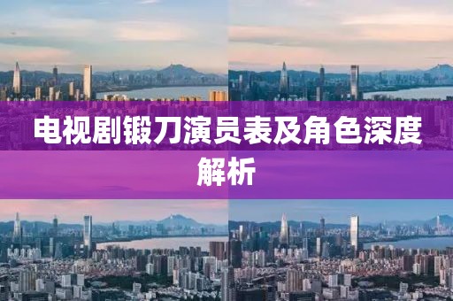 电视剧锻刀演员表及角色深度解析