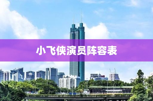 小飞侠演员阵容表