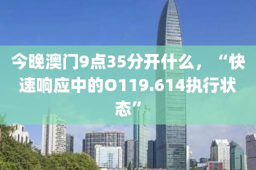今晚澳门9点35分开什么，“快速响应中的O119.614执行状态”