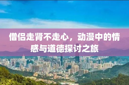 僧侣走肾不走心，动漫中的情感与道德探讨之旅