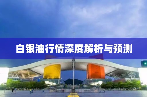 白银油行情深度解析与预测