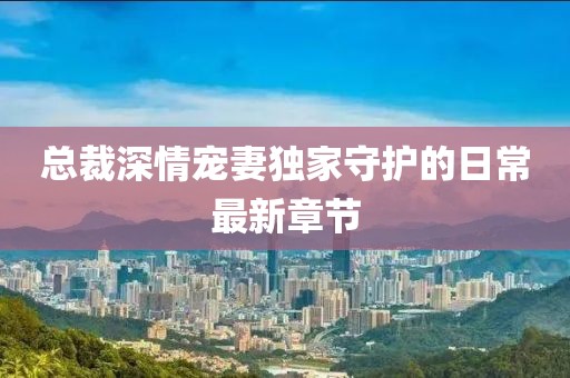 总裁深情宠妻独家守护的日常最新章节