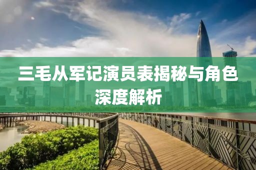 三毛从军记演员表揭秘与角色深度解析