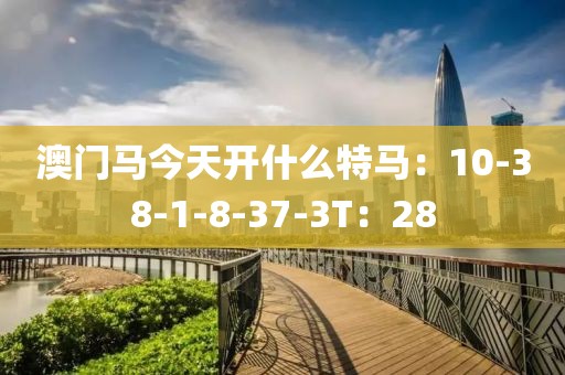 澳门马今天开什么特马：10-38-1-8-37-3T：28