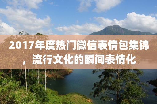 2017年度热门微信表情包集锦，流行文化的瞬间表情化