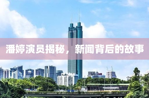 潘婷演员揭秘，新闻背后的故事
