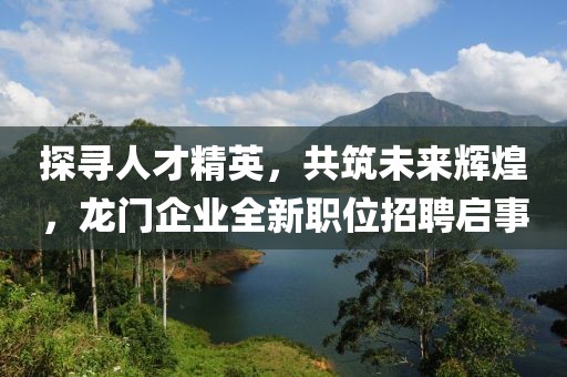 探寻人才精英，共筑未来辉煌，龙门企业全新职位招聘启事
