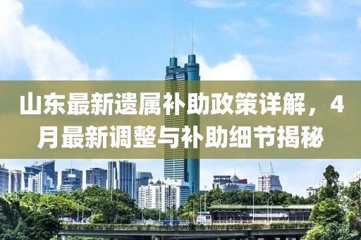 山东最新遗属补助政策详解，4月最新调整与补助细节揭秘