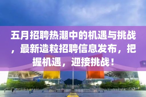 五月招聘热潮中的机遇与挑战，最新造粒招聘信息发布，把握机遇，迎接挑战！