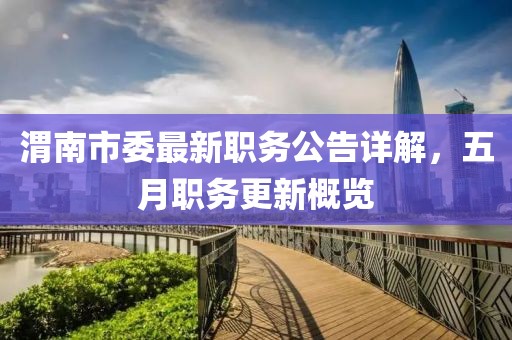 渭南市委最新职务公告详解，五月职务更新概览