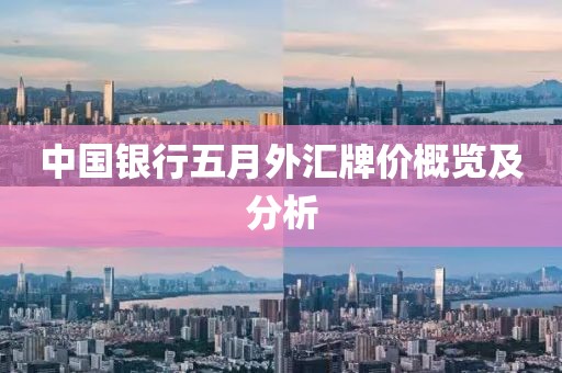 中国银行五月外汇牌价概览及分析