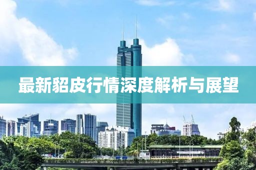 最新貂皮行情深度解析与展望