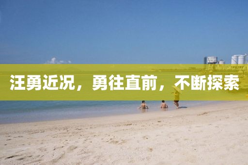 汪勇近况，勇往直前，不断探索