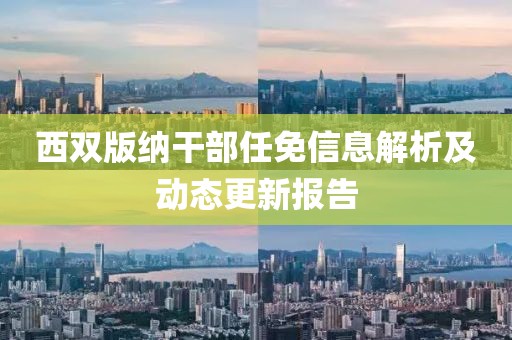 西双版纳干部任免信息解析及动态更新报告