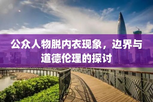 公众人物脱内衣现象，边界与道德伦理的探讨