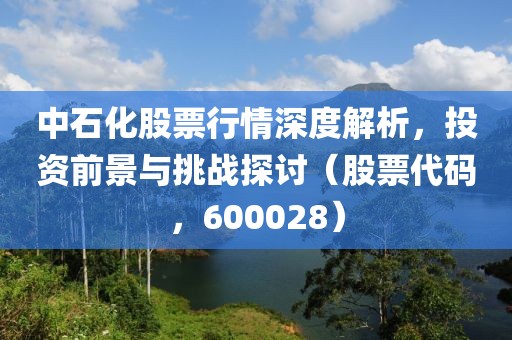 中石化股票行情深度解析，投资前景与挑战探讨（股票代码，600028）