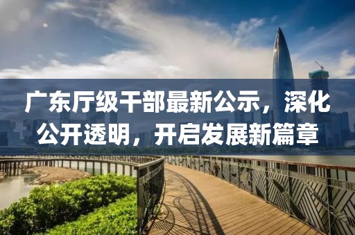 广东厅级干部最新公示，深化公开透明，开启发展新篇章