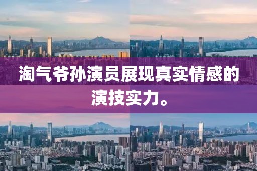 淘气爷孙演员展现真实情感的演技实力。
