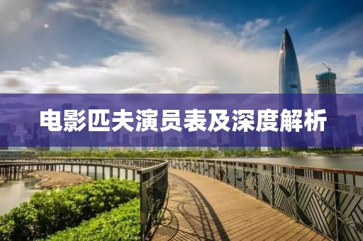 电影匹夫演员表及深度解析