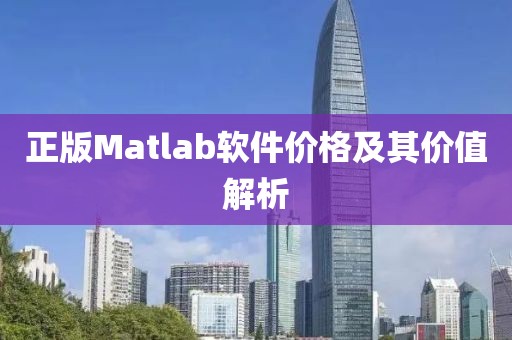 正版Matlab软件价格及其价值解析