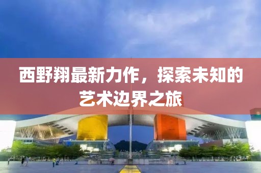 西野翔最新力作，探索未知的艺术边界之旅