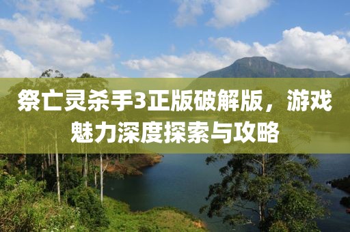 祭亡灵杀手3正版破解版，游戏魅力深度探索与攻略