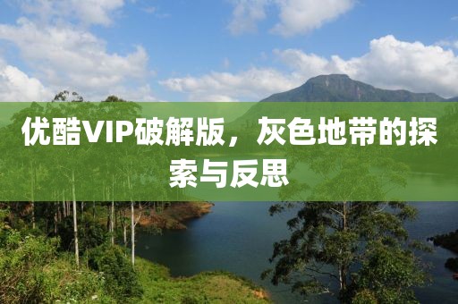 优酷VIP破解版，灰色地带的探索与反思