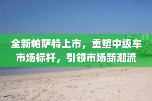 全新帕萨特上市，重塑中级车市场标杆，引领市场新潮流