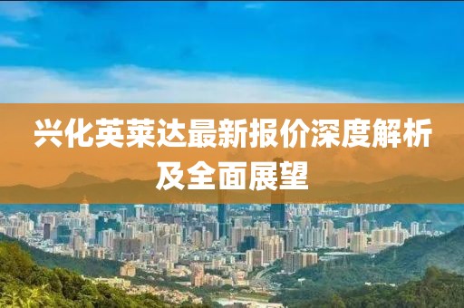 兴化英莱达最新报价深度解析及全面展望