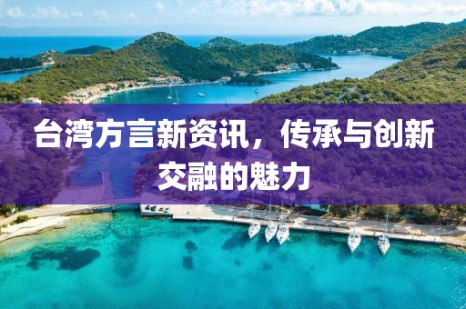 台湾方言新资讯，传承与创新交融的魅力