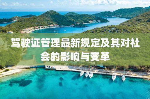 驾驶证管理最新规定及其对社会的影响与变革