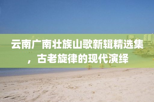 云南广南壮族山歌新辑精选集，古老旋律的现代演绎
