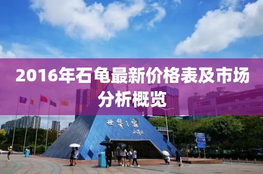 2016年石龟最新价格表及市场分析概览