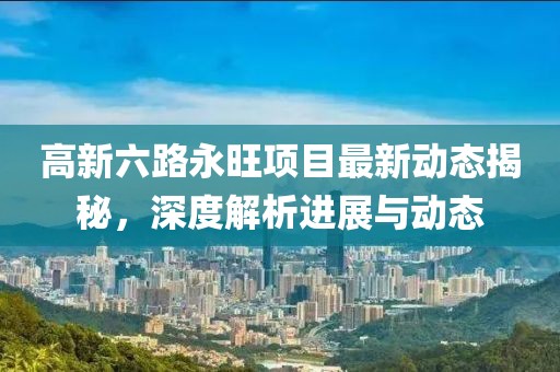 高新六路永旺项目最新动态揭秘，深度解析进展与动态