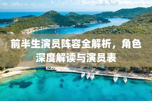 前半生演员阵容全解析，角色深度解读与演员表