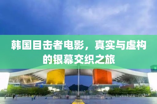 韩国目击者电影，真实与虚构的银幕交织之旅