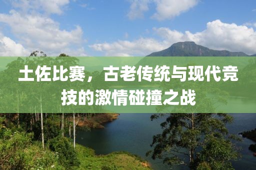 土佐比赛，古老传统与现代竞技的激情碰撞之战