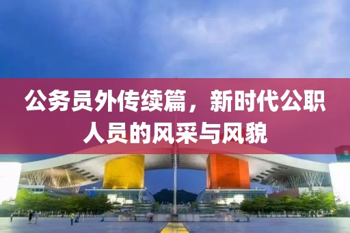 公务员外传续篇，新时代公职人员的风采与风貌