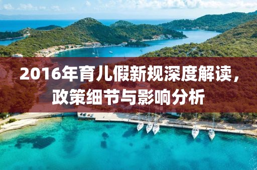 2016年育儿假新规深度解读，政策细节与影响分析