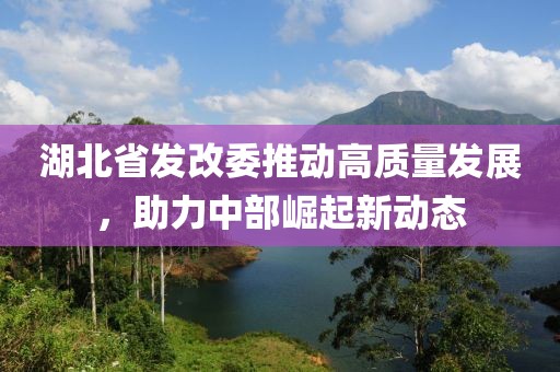 湖北省发改委推动高质量发展，助力中部崛起新动态