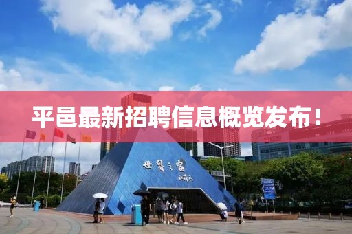 平邑最新招聘信息概览发布！