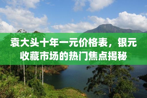 袁大头十年一元价格表，银元收藏市场的热门焦点揭秘