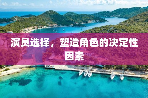 演员选择，塑造角色的决定性因素