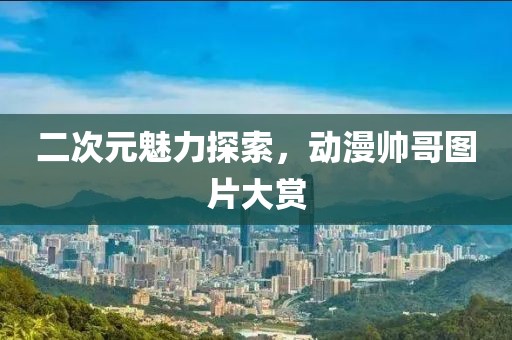 二次元魅力探索，动漫帅哥图片大赏