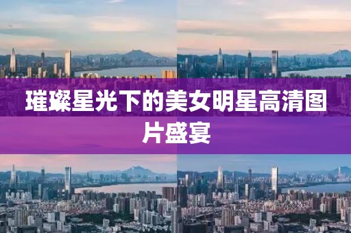璀璨星光下的美女明星高清图片盛宴