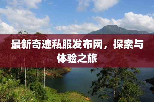 最新奇迹私服发布网，探索与体验之旅