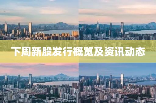 下周新股发行概览及资讯动态