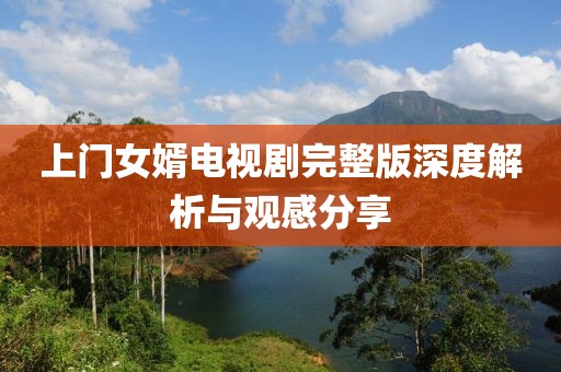上门女婿电视剧完整版深度解析与观感分享