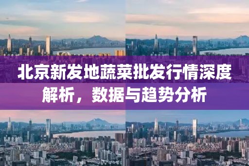 北京新发地蔬菜批发行情深度解析，数据与趋势分析